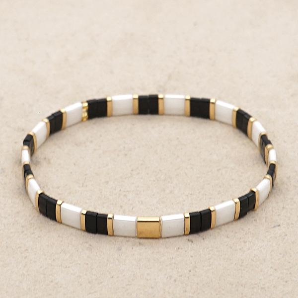 PandaHall Rainbow Bohemian Style Glass Beads Stretch Bracelets, Original Design Fashion Tila Beaded Bracelet for Women Glass
PandaHall Rainbow Bohemian Style Glass Beads Stretch Bracelets, Original Design Fashion Tila Beaded Bracelet for Women Glass