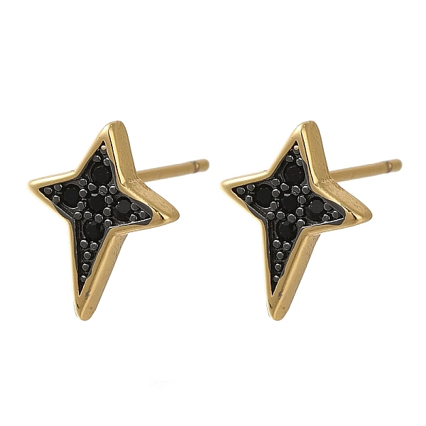 PandaHall Rack Plating Brass Micro Pave Cubic Zirconia Stud Earring, Long-Lasting Plated, Cadmium Free & Lead Free, Star, Black, Real 18K...
PandaHall Rack Plating Brass Micro Pave Cubic Zirconia Stud Earring, Long-Lasting Plated, Cadmium Free & Lead Free, Star, Black, Real 18K...
