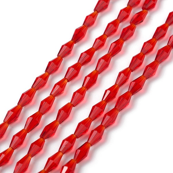 PandaHall Transparent Glass Beads, Faceted, Bicone, FireBrick, 8x4mm, Hole: 0.8mm, about 70pcs/Strand, 22.99''(58.4cm) Glass Bicone Red
PandaHall Transparent Glass Beads, Faceted, Bicone, FireBrick, 8x4mm, Hole: 0.8mm, about 70pcs/Strand, 22.99''(58.4cm) Glass Bicone Red