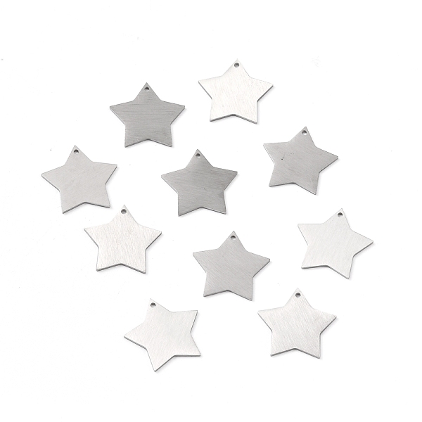 PandaHall 304 Stainless Steel Pendants, Double Side Drawbench, Stamping Blank Tag, Star, Stainless Steel Color, 19.5x20x1mm, Hole: 1.2mm 304...
PandaHall 304 Stainless Steel Pendants, Double Side Drawbench, Stamping Blank Tag, Star, Stainless Steel Color, 19.5x20x1mm, Hole: 1.2mm 304...