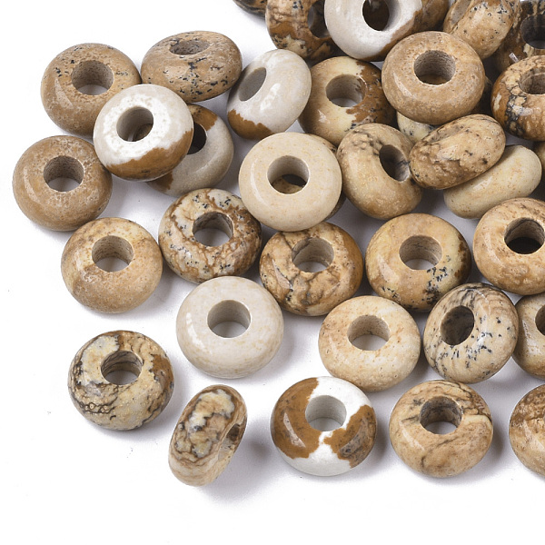 PandaHall Natural Picture Jasper Bead, Large Hole Beads, Rondelle, 10x4.5mm, Hole: 4mm Picture Jasper Rondelle
PandaHall Natural Picture Jasper Bead, Large Hole Beads, Rondelle, 10x4.5mm, Hole: 4mm Picture Jasper Rondelle