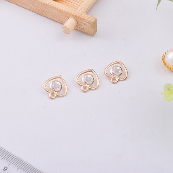PandaHall Alloy Rhinestone Pendants, Heart, Crystal, Light Gold, 15x13mm Alloy+Rhinestone Heart Clear
PandaHall Alloy Rhinestone Pendants, Heart, Crystal, Light Gold, 15x13mm Alloy+Rhinestone Heart Clear