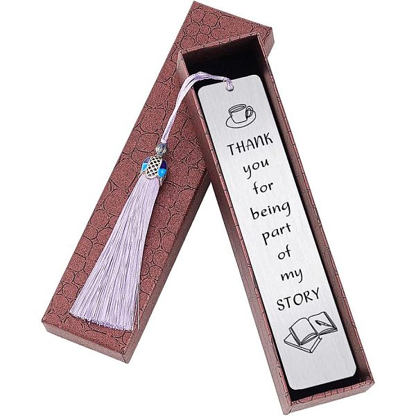 PandaHall Fingerinspire 3Pcs Stainless Steel Bookmarks, Cardboard Box and Nylon Tassel Big Pendant Decorations, Stainless Steel Color...
PandaHall Fingerinspire 3Pcs Stainless Steel Bookmarks, Cardboard Box and Nylon Tassel Big Pendant Decorations, Stainless Steel Color...