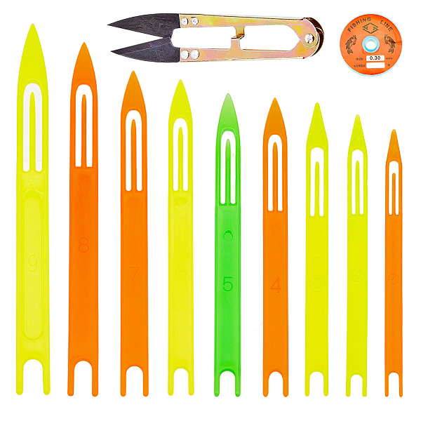 PandaHall SUPERFINDINGS Fishing Netting Needle Repair Kits Including 9pcs Plastic Netting Needle Shuttles 1pc Sharp Steel 1 Roll Transparent..., Multicolor
PandaHall SUPERFINDINGS Fishing Netting Needle Repair Kits Including 9pcs Plastic Netting Needle Shuttles 1pc Sharp Steel 1 Roll Transparent..., Multicolor