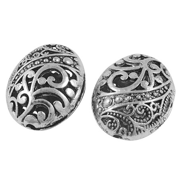 PandaHall Tibetan Style Filigree Beads, Cadmium Free & Nickel Free & Lead Free, Oval, Antique Silver, Size: about 22mm long, 18mm wide, 11mm...
PandaHall Tibetan Style Filigree Beads, Cadmium Free & Nickel Free & Lead Free, Oval, Antique Silver, Size: about 22mm long, 18mm wide, 11mm...