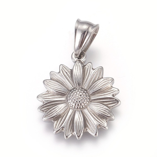 PandaHall 304 Stainless Steel Pendants, Flower, Stainless Steel Color, 25.5x22x3mm, Hole: 5x7.5mm 304 Stainless Steel Flower
PandaHall 304 Stainless Steel Pendants, Flower, Stainless Steel Color, 25.5x22x3mm, Hole: 5x7.5mm 304 Stainless Steel Flower