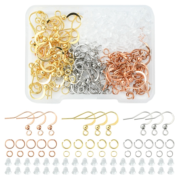 PandaHall 36Pcs 3 Style 316 Surgical Stainless Steel Earring Hooks, with Horizontal Loops & 120Pcs 304 Stainless Steel Jump Rings & 100Pcs...
PandaHall 36Pcs 3 Style 316 Surgical Stainless Steel Earring Hooks, with Horizontal Loops & 120Pcs 304 Stainless Steel Jump Rings & 100Pcs...