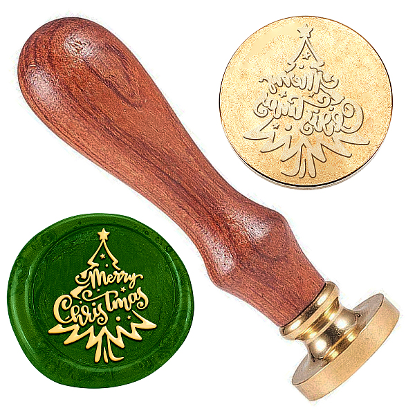 PandaHall DELORIGIN Christmas Tree Wax Sealing Stamp, Merry Christmas Wax Stamp Removable Brass Stamp Head with Wood Handle for Envelopes...
PandaHall DELORIGIN Christmas Tree Wax Sealing Stamp, Merry Christmas Wax Stamp Removable Brass Stamp Head with Wood Handle for Envelopes...