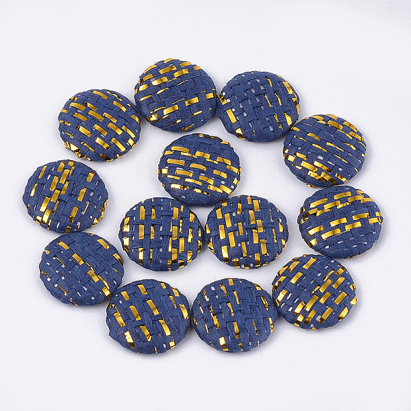 PandaHall Handmade Straw Woven Cabochons, with Aluminum Bottom, Flat Round, Platinum, Marine Blue, 17.5~18x4.5mm Rattan Flat Round Blue
PandaHall Handmade Straw Woven Cabochons, with Aluminum Bottom, Flat Round, Platinum, Marine Blue, 17.5~18x4.5mm Rattan Flat Round Blue