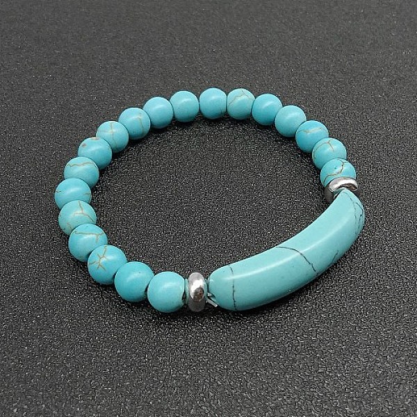 PandaHall Synthetic Turquoise Bead Stretch Bracelets for Women Men, Perimeter:7-7/8 inch(20cm) Synthetic Turquoise
PandaHall Synthetic Turquoise Bead Stretch Bracelets for Women Men, Perimeter:7-7/8 inch(20cm) Synthetic Turquoise