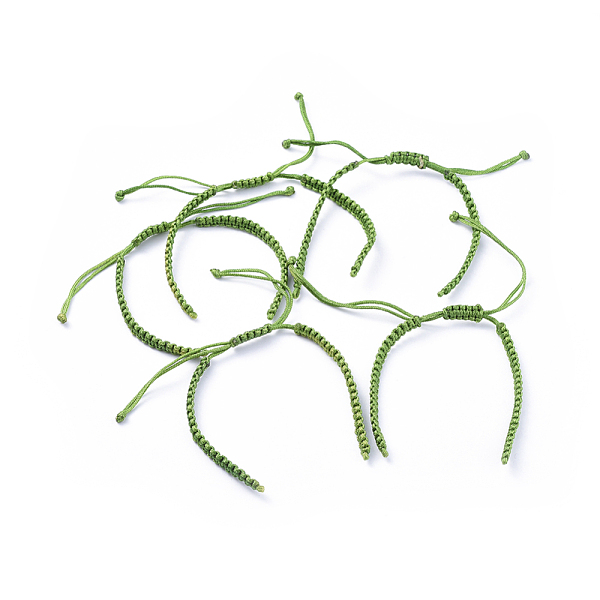 PandaHall Braided Nylon Cord for DIY Bracelet Making, Olive Drab, 145~155x5x2mm, Hole: 2~4mm Nylon Green
PandaHall Braided Nylon Cord for DIY Bracelet Making, Olive Drab, 145~155x5x2mm, Hole: 2~4mm Nylon Green
