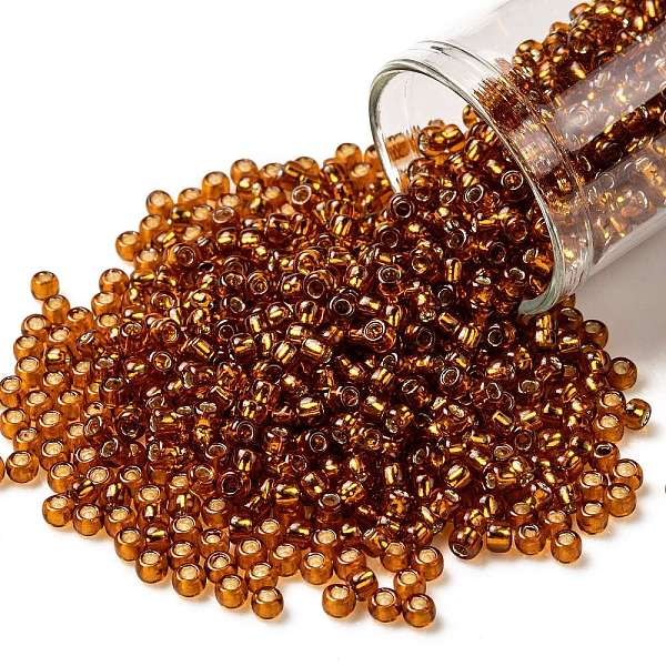 PandaHall TOHO Round Seed Beads, Japanese Seed Beads, (2208) Silver Lined Burnt Orange, 8/0, 3mm, Hole: 1mm, about 222pcs/10g Glass Orange
PandaHall TOHO Round Seed Beads, Japanese Seed Beads, (2208) Silver Lined Burnt Orange, 8/0, 3mm, Hole: 1mm, about 222pcs/10g Glass Orange