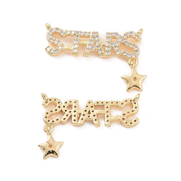 PandaHall Brass Micro Pave Clear Cubic Zirconia Pendants, Word STARS Charms with Star, Real 18K Gold Plated, 16.5x23.5x1.5mm, Hole: 1mm...
PandaHall Brass Micro Pave Clear Cubic Zirconia Pendants, Word STARS Charms with Star, Real 18K Gold Plated, 16.5x23.5x1.5mm, Hole: 1mm...