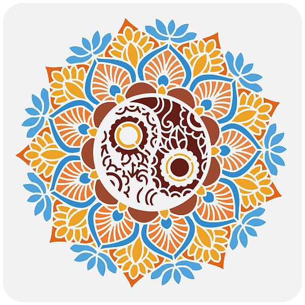PandaHall FINGERINSPIRE Mandala Stencil 30x30cm Yin Yang Stencil Plastic Mandala Flower & YinYang Pattern Stencils Reusable Mandala Floral..., White
PandaHall FINGERINSPIRE Mandala Stencil 30x30cm Yin Yang Stencil Plastic Mandala Flower & YinYang Pattern Stencils Reusable Mandala Floral..., White