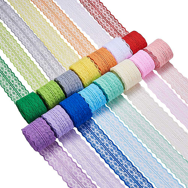 PandaHall BENECREAT 15 Rolls 150m Mixed Color Floral Pattern Fabric Lace Ribbon by the Roll for Wedding Invitation, Cards, Decorating..., Multicolor
PandaHall BENECREAT 15 Rolls 150m Mixed Color Floral Pattern Fabric Lace Ribbon by the Roll for Wedding Invitation, Cards, Decorating..., Multicolor
