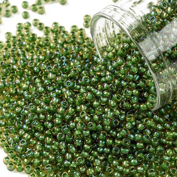 PandaHall TOHO Round Seed Beads, Japanese Seed Beads, (393) Inside Color Topaz/Opaque Green Lined, 11/0, 2.2mm, Hole: 0.8mm, about...
PandaHall TOHO Round Seed Beads, Japanese Seed Beads, (393) Inside Color Topaz/Opaque Green Lined, 11/0, 2.2mm, Hole: 0.8mm, about...