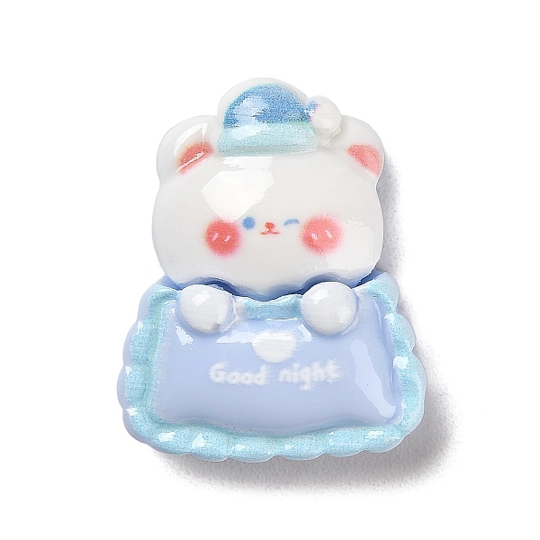 PandaHall Opaque Resin Cabochons, Cartoon Sleeping Bear, Light Steel Blue, 28x23x8mm Resin Bear
PandaHall Opaque Resin Cabochons, Cartoon Sleeping Bear, Light Steel Blue, 28x23x8mm Resin Bear