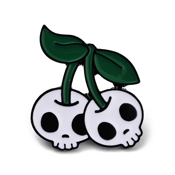 PandaHall Black Alloy Brooches, Enamel Pins, Cherry with Skull, White, 30x28x1.5mm Alloy+Enamel Cherry White
PandaHall Black Alloy Brooches, Enamel Pins, Cherry with Skull, White, 30x28x1.5mm Alloy+Enamel Cherry White