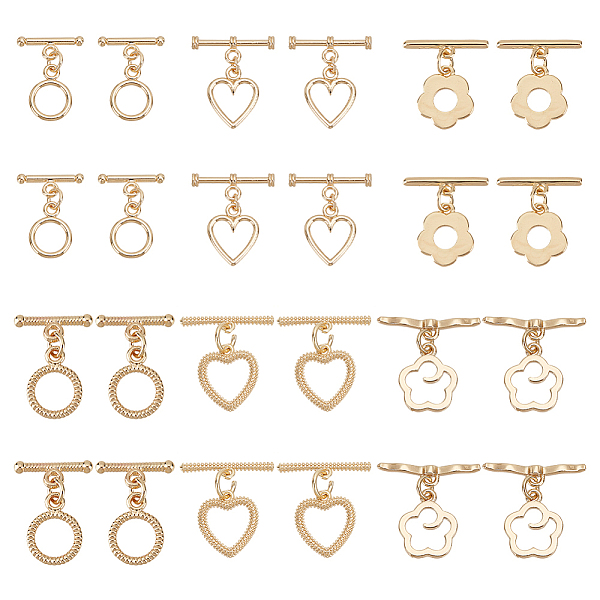PandaHall DICOSMETIC 24Pcs 6 Styles Toggle Clasps Brass Light Golden OT Clasps Heart/Twist Ring/Flower Toggles Jewellery Clasp TBar Clasps...
PandaHall DICOSMETIC 24Pcs 6 Styles Toggle Clasps Brass Light Golden OT Clasps Heart/Twist Ring/Flower Toggles Jewellery Clasp TBar Clasps...