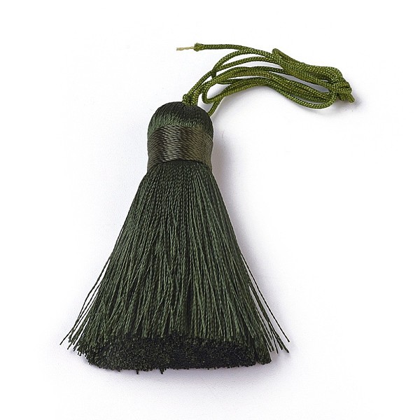 PandaHall Polyester Tassel Big Pendants, Ice Silk Tassel, Dark Slate Gray, 50~57x12mm Polyester Gray
PandaHall Polyester Tassel Big Pendants, Ice Silk Tassel, Dark Slate Gray, 50~57x12mm Polyester Gray