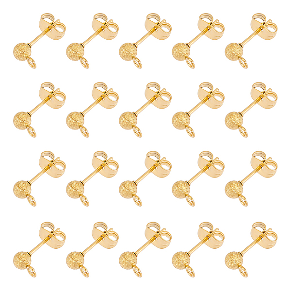 PandaHall UNICRAFTALE 30Pcs 304 Stainless Steel Stud Earring Findings Textured Ball Stud Earring Post with Ear Nuts and Horizontal Loops...
PandaHall UNICRAFTALE 30Pcs 304 Stainless Steel Stud Earring Findings Textured Ball Stud Earring Post with Ear Nuts and Horizontal Loops...