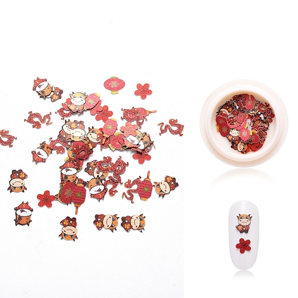 PandaHall (Clearance Sale)Paper Cabochons, Nail Art Decorations Accessories, Elements of Spring Festival, Red, 5.5~9x3.5~9x0.1mm, about...
PandaHall (Clearance Sale)Paper Cabochons, Nail Art Decorations Accessories, Elements of Spring Festival, Red, 5.5~9x3.5~9x0.1mm, about...