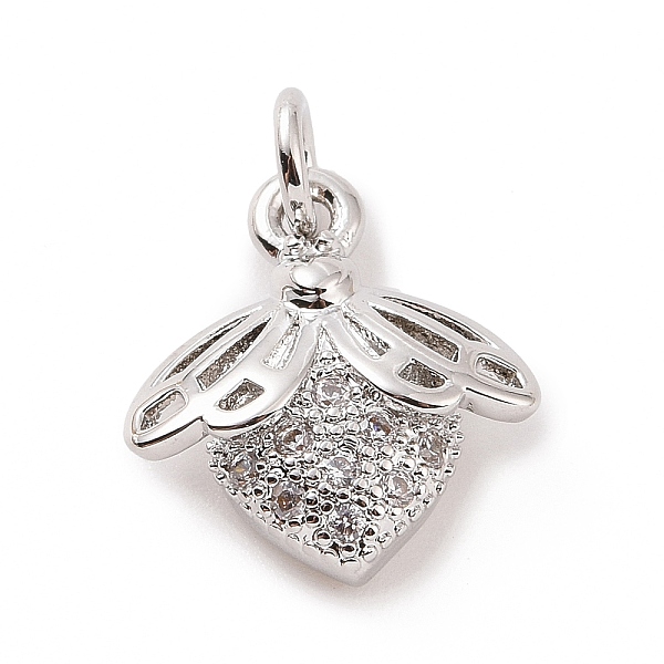 PandaHall Brass Micro Pave Cubic Zirconia Charms, with Jump Ring, Bees Charm, Platinum, 13.5x12x4mm, Hole: 2.8mm Brass+Cubic Zirconia Bees..., Clear
PandaHall Brass Micro Pave Cubic Zirconia Charms, with Jump Ring, Bees Charm, Platinum, 13.5x12x4mm, Hole: 2.8mm Brass+Cubic Zirconia Bees..., Clear