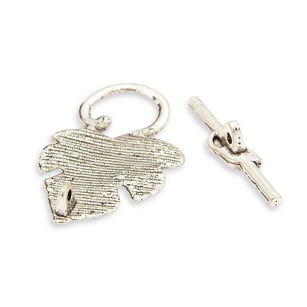 PandaHall Tibetan Style Alloy Leaf Toggle Clasps, Antique Silver, Leaf: 36x22.5x2mm, Hole: 2mm, Bar: 30x7x2mm, Hole: 2mm Alloy Leaf
PandaHall Tibetan Style Alloy Leaf Toggle Clasps, Antique Silver, Leaf: 36x22.5x2mm, Hole: 2mm, Bar: 30x7x2mm, Hole: 2mm Alloy Leaf