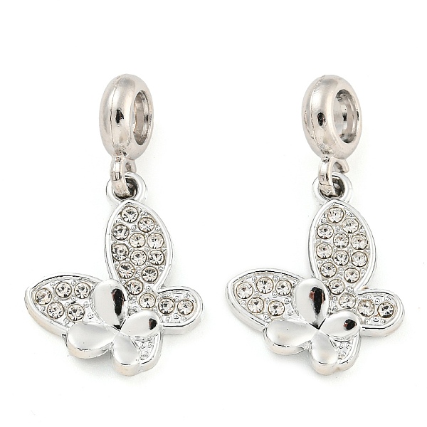 PandaHall Rack Plating Alloy Pave Crystal Rhinestone Insect European Dangle Charms, Large Hole Pendants, Platinum, Cadmium Free & Nickel..., Clear
PandaHall Rack Plating Alloy Pave Crystal Rhinestone Insect European Dangle Charms, Large Hole Pendants, Platinum, Cadmium Free & Nickel..., Clear