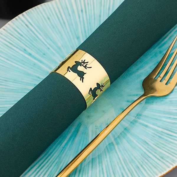 PandaHall Christmas Iron & Alloy Napkin Rings, Napkin Holder Adornment, Restaurant Daily Accessiroes, Golden, Deer, 30mm, Inner Diameter...
PandaHall Christmas Iron & Alloy Napkin Rings, Napkin Holder Adornment, Restaurant Daily Accessiroes, Golden, Deer, 30mm, Inner Diameter...