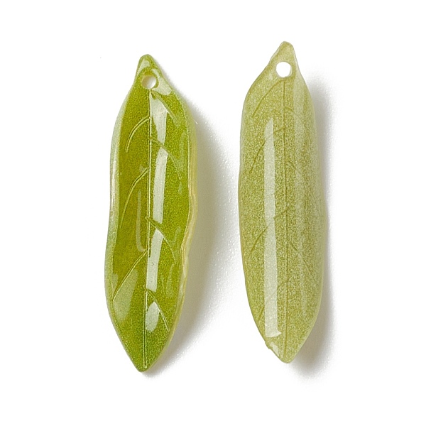 PandaHall Opaque Resin Pendants, Leaf, Yellow Green, 29.8x8x4mm, Hole: 1.2mm Resin Leaf
PandaHall Opaque Resin Pendants, Leaf, Yellow Green, 29.8x8x4mm, Hole: 1.2mm Resin Leaf