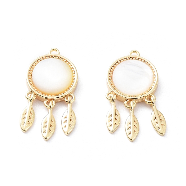 PandaHall Rack Plating Brass Pendants, Woven Web with Feather Charms with Shell, Long-Lasting Plated, Real 18K Gold Plated, 21x10x3mm, Hole...
PandaHall Rack Plating Brass Pendants, Woven Web with Feather Charms with Shell, Long-Lasting Plated, Real 18K Gold Plated, 21x10x3mm, Hole...