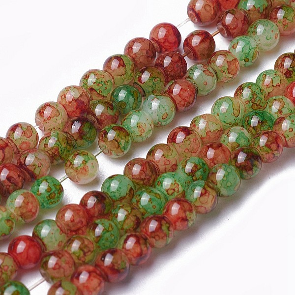 PandaHall Spray Painted Glass Beads Strands, Round, Colorful, 4~4.5mm, Hole: 0.7mm, about 217pcs/strand, 31.4 inch(80cm) Glass Round
PandaHall Spray Painted Glass Beads Strands, Round, Colorful, 4~4.5mm, Hole: 0.7mm, about 217pcs/strand, 31.4 inch(80cm) Glass Round