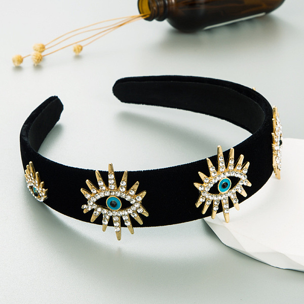PandaHall Cloth Hair Bands, Alloy Enamel with Rhinestone Evil Eyes Wide Hair Bands Accessories for Women Girls, Black, 150x130x43mm Cloth...
PandaHall Cloth Hair Bands, Alloy Enamel with Rhinestone Evil Eyes Wide Hair Bands Accessories for Women Girls, Black, 150x130x43mm Cloth...