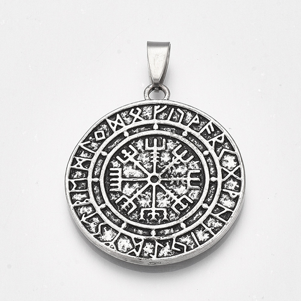 PandaHall Tibetan Style Alloy Pendants, Flat Round, Antique Silver, 38x34x2.5mm, Hole: 8.5x3.5mm Alloy Flat Round
PandaHall Tibetan Style Alloy Pendants, Flat Round, Antique Silver, 38x34x2.5mm, Hole: 8.5x3.5mm Alloy Flat Round