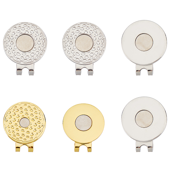 PandaHall CHGCRAFT 6Pcs 2 Style Zinc Alloy Golf Ball Maker Clip, Magnetic, Flat Round, Platinum & Golden, 31.4x26x8.4mm Alloy Flat Round
PandaHall CHGCRAFT 6Pcs 2 Style Zinc Alloy Golf Ball Maker Clip, Magnetic, Flat Round, Platinum & Golden, 31.4x26x8.4mm Alloy Flat Round