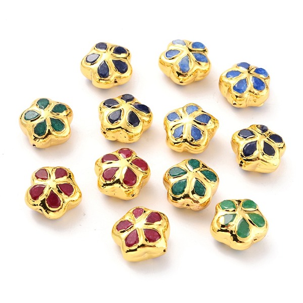 PandaHall Natural Quartz Beads, with Golden Brass Findings, Dyed, Flower, Mixed Color, 18.5~19x18.5~19x11.5~12mm, Hole: 0.8mm Other Quartz..., Multicolor
PandaHall Natural Quartz Beads, with Golden Brass Findings, Dyed, Flower, Mixed Color, 18.5~19x18.5~19x11.5~12mm, Hole: 0.8mm Other Quartz..., Multicolor