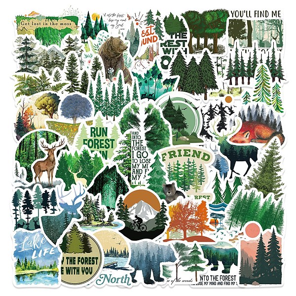 PandaHall 50Pcs 50 Styles Forest Theme PVC Plastic Cartoon Stickers Sets, Waterproof Adhesive Decals for DIY Scrapbooking, Photo Album...
PandaHall 50Pcs 50 Styles Forest Theme PVC Plastic Cartoon Stickers Sets, Waterproof Adhesive Decals for DIY Scrapbooking, Photo Album...