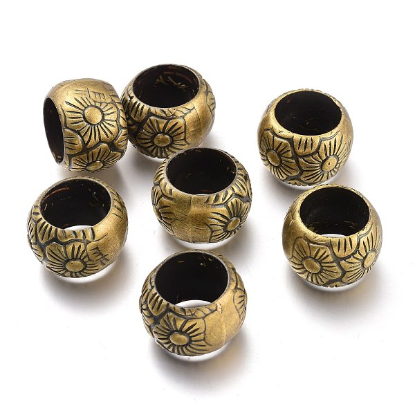 PandaHall CCB Plastic Beads, Large Hole Rondelle Beads, Antique Bronze, 24x15mm, Hole: 15mm Plastic Rondelle
PandaHall CCB Plastic Beads, Large Hole Rondelle Beads, Antique Bronze, 24x15mm, Hole: 15mm Plastic Rondelle