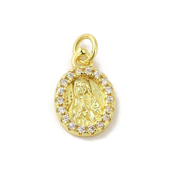 PandaHall Brass Micro Pave Cubic Zirconia Charms, Real 18K Gold Plated, Virgin Mary Pattern Charms, Oval, Clear, 14.5x9.5x2mm, Hole: 3mm...
PandaHall Brass Micro Pave Cubic Zirconia Charms, Real 18K Gold Plated, Virgin Mary Pattern Charms, Oval, Clear, 14.5x9.5x2mm, Hole: 3mm...
