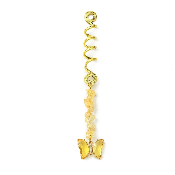 PandaHall Alloy Dreadlocks Beads, Butterfly Glass and Natural Citrine Chips Braiding Hair Pendants Decoration Clips, for Hair Styling, 113mm..., Blue
PandaHall Alloy Dreadlocks Beads, Butterfly Glass and Natural Citrine Chips Braiding Hair Pendants Decoration Clips, for Hair Styling, 113mm..., Blue