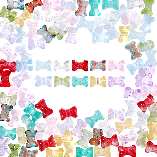 PandaHall 100Pcs 10 Colors Transparent Spray Painted Glass Beads, Bowknot, Mixed Color, 10x14x8mm, Hole: 1mm, 10pcs/color Glass Bowknot..., Multicolor
PandaHall 100Pcs 10 Colors Transparent Spray Painted Glass Beads, Bowknot, Mixed Color, 10x14x8mm, Hole: 1mm, 10pcs/color Glass Bowknot..., Multicolor