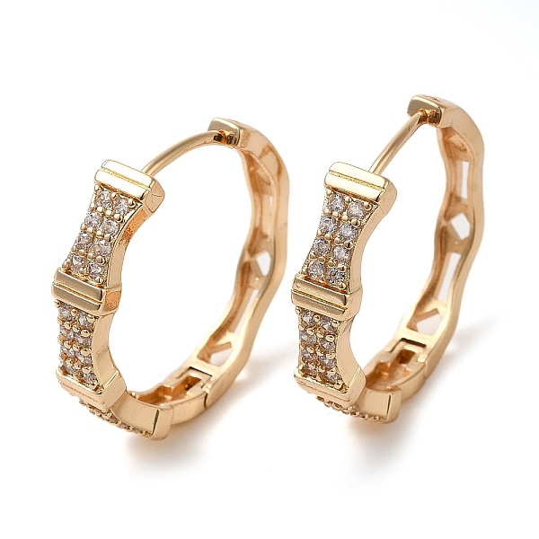 PandaHall Brass Micro Pave Cubic Zirconia Hoop Earrings, Bamboo, Light Gold, 25x26.5x5mm Brass Bamboo Clear
PandaHall Brass Micro Pave Cubic Zirconia Hoop Earrings, Bamboo, Light Gold, 25x26.5x5mm Brass Bamboo Clear
