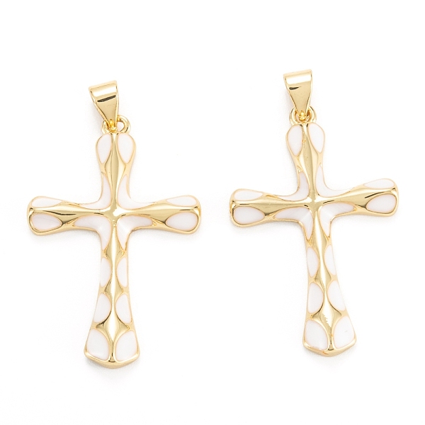 PandaHall Brass Enamel Pendants, Real 18K Gold Plated, Long-Lasting Plated, Cross, White, 32.5x21.5x3.5mm, Hole: 5x3mm Brass+Enamel Cross...
PandaHall Brass Enamel Pendants, Real 18K Gold Plated, Long-Lasting Plated, Cross, White, 32.5x21.5x3.5mm, Hole: 5x3mm Brass+Enamel Cross...