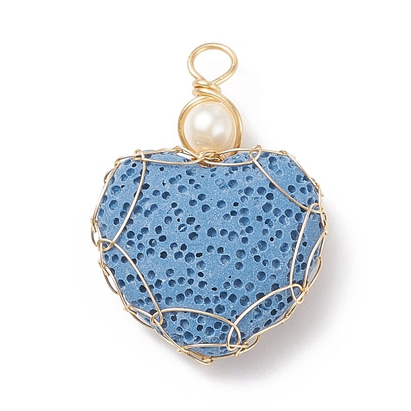 PandaHall Natural Lava Rock Pendants, for Perfume Essential Oil Charm, with Golden Tone Copper Wire and Natural Cultured Freshwater Pearl...
PandaHall Natural Lava Rock Pendants, for Perfume Essential Oil Charm, with Golden Tone Copper Wire and Natural Cultured Freshwater Pearl...