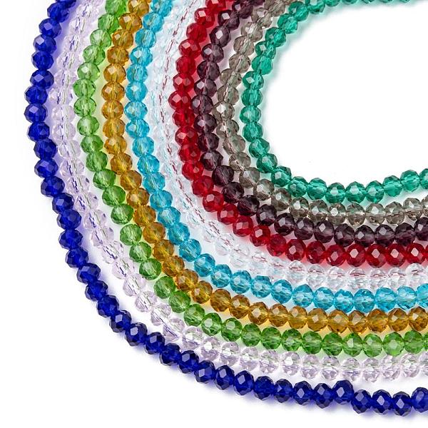 PandaHall Glass Beads Strands, Faceted, Rondelle, Mixed Color, 4x3mm, Hole: 0.4mm, 145pcs/strand, 18.9 inch(48cm), 10 colors, 1strand/color..., Multicolor
PandaHall Glass Beads Strands, Faceted, Rondelle, Mixed Color, 4x3mm, Hole: 0.4mm, 145pcs/strand, 18.9 inch(48cm), 10 colors, 1strand/color..., Multicolor