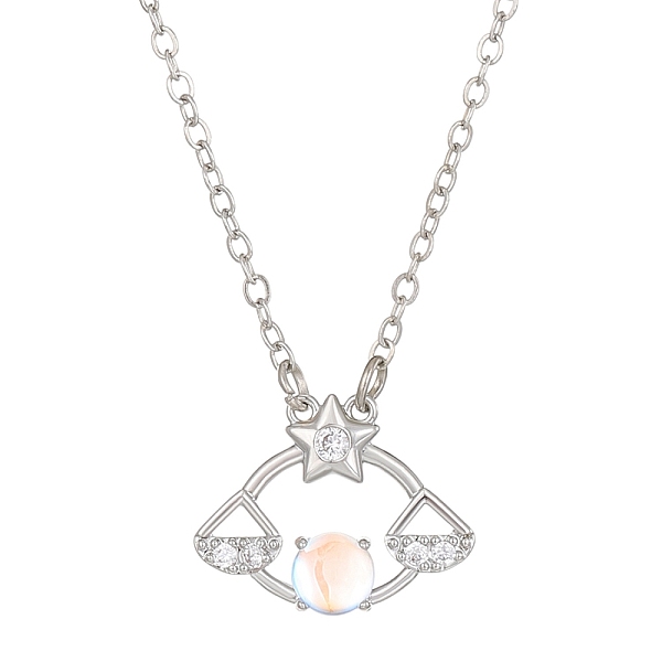 PandaHall Constellation Rhinestone Pendant Necklace, Platinum Brass Star Necklace, Libra, 16.14~19.69 inch(41~50cm) Rhinestone Libra
PandaHall Constellation Rhinestone Pendant Necklace, Platinum Brass Star Necklace, Libra, 16.14~19.69 inch(41~50cm) Rhinestone Libra
