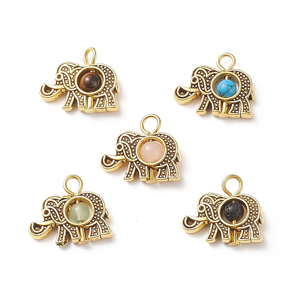 PandaHall Natural & Synthetic Mixed Gemstone Pendants, Animal Charm, with Antique Golden Plated Tibetan Style Alloy Findings and Iron Loops...
PandaHall Natural & Synthetic Mixed Gemstone Pendants, Animal Charm, with Antique Golden Plated Tibetan Style Alloy Findings and Iron Loops...