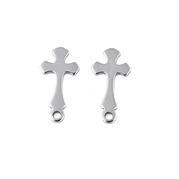PandaHall 201 Stainless Steel Charms, Stamping Blank Tag, Cross, Stainless Steel Color, 14x7x0.5mm, Hole: 1.2mm 201 Stainless Steel Cross
PandaHall 201 Stainless Steel Charms, Stamping Blank Tag, Cross, Stainless Steel Color, 14x7x0.5mm, Hole: 1.2mm 201 Stainless Steel Cross