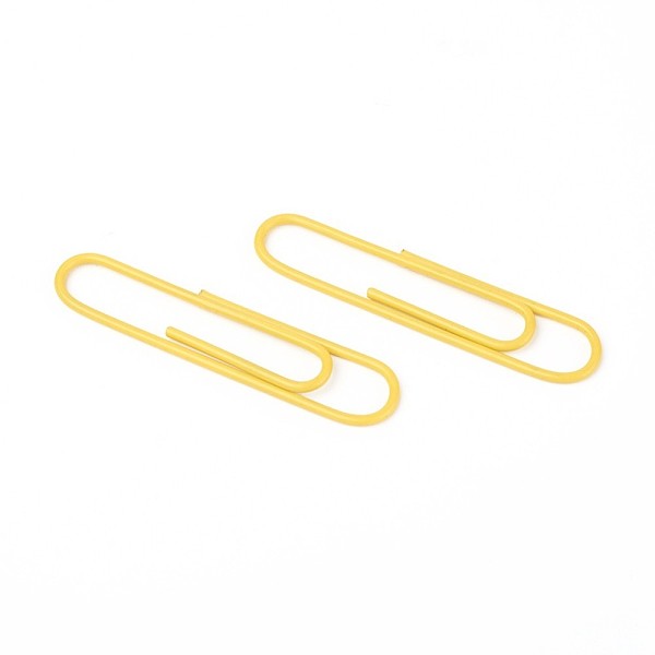 PandaHall Iron Paper Clips, Coated PVC Plastic, Durable and Rustproof, for Office School Document Organizing, Yellow, 50x10.5x1.5mm Iron...
PandaHall Iron Paper Clips, Coated PVC Plastic, Durable and Rustproof, for Office School Document Organizing, Yellow, 50x10.5x1.5mm Iron...